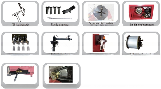 8-10Bar Reparación de neumáticos de automóviles sin contacto Clampada central Cambiador de neumáticos con control robótico
