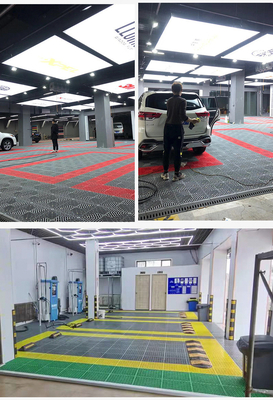 Tejas de piso de garaje de PVC entrelazadas negras La solución definitiva para otras aplicaciones