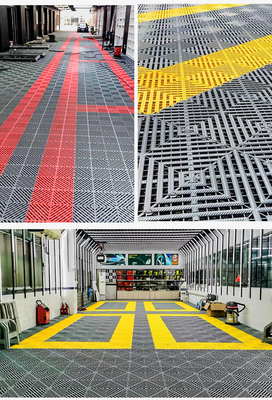 Tejas de piso de garaje de PVC entrelazadas negras La solución definitiva para otras aplicaciones