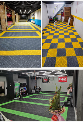 40*40*3cm azulejos de garaje entrelazados diseño clásico e impermeable para garaje de lavado de coches