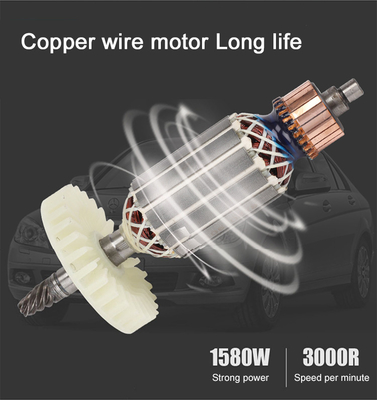 Diseño 1000W 150mm Polisher eléctrico de doble acción para automóviles de tamaño interno 48.5 * 17 * 14.5cm