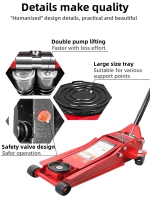 Reparación de neumáticos de automóviles 3 toneladas bomba doble de bajo perfil piso hidráulico Jack Alibaba PRO