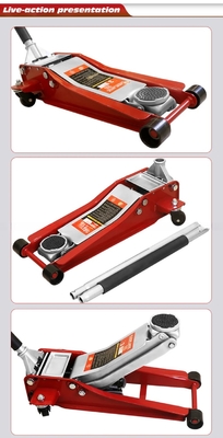 Reparación de neumáticos de automóviles Peso ligero de 3 toneladas de aluminio Pneumático de pista de carreras Jack para automóviles