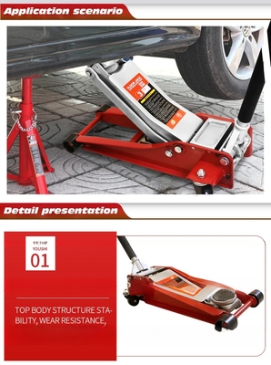 Reparación de neumáticos de automóviles Peso ligero de 3 toneladas de aluminio Pneumático de pista de carreras Jack para automóviles