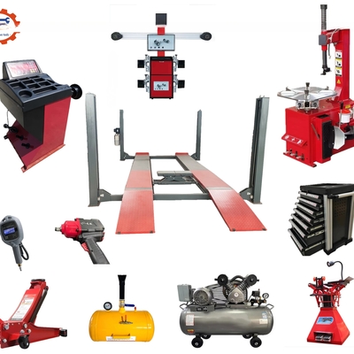 Solicitud del cliente 4 Post Car Lift Wheel Alignment Machine Cambiador de neumáticos Balanceador de ruedas