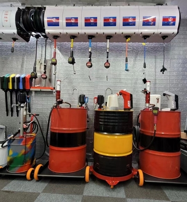 600cc de aire accionado por presión de pistón tambor barril motor motor lubricante bomba de transferencia de aceite neumático con contador
