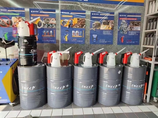 Acero 55 galones 200L Aeronáutico Alimentado Presión pistón Tambor Barril Motor Motor Lubricante Pneumática de transferencia de aceite bomba con contador