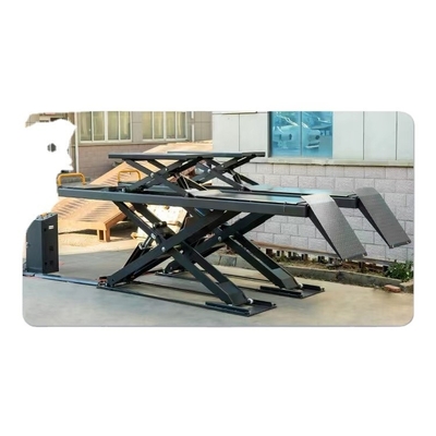 SCISSOR Leader L68S Elevador hidráulico de doble cilindro para la eficiencia del ascensor de automóviles en tierra