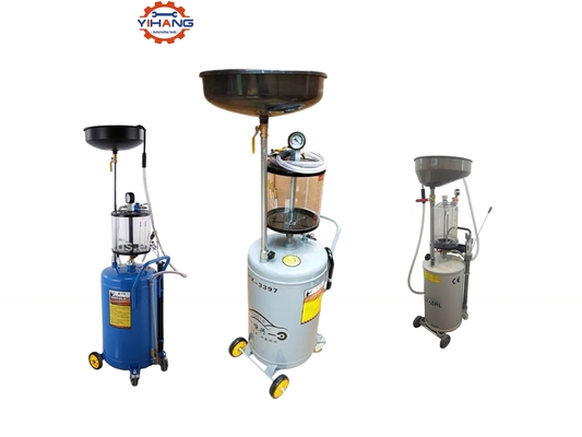 Máquina de aspiración de aceite de motor de automóviles con capacidad de 80L y depósito telescópico de aceite residual