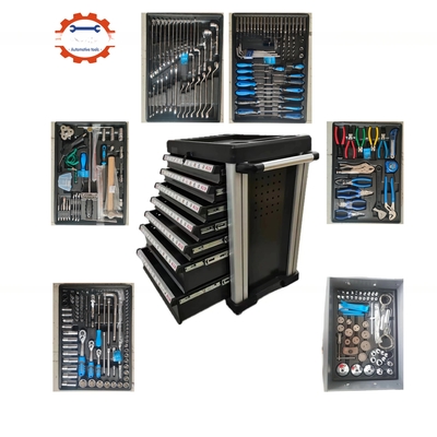ODM soportado 323pcs herramientas profesionales con gabinete de herramientas y taller gabinete de carrito