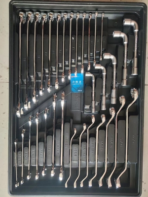 Plata 7 cajón del carrito de herramientas y 5 capas con 323 Pcs CRV durable conjunto de herramientas de acero garaje de almacenamiento armario de rodillos