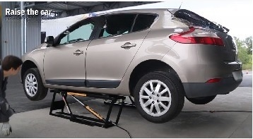 Capacidad de elevación de 3500 kg Mesa de elevación de automóviles portátil rápida para mantenimiento automático