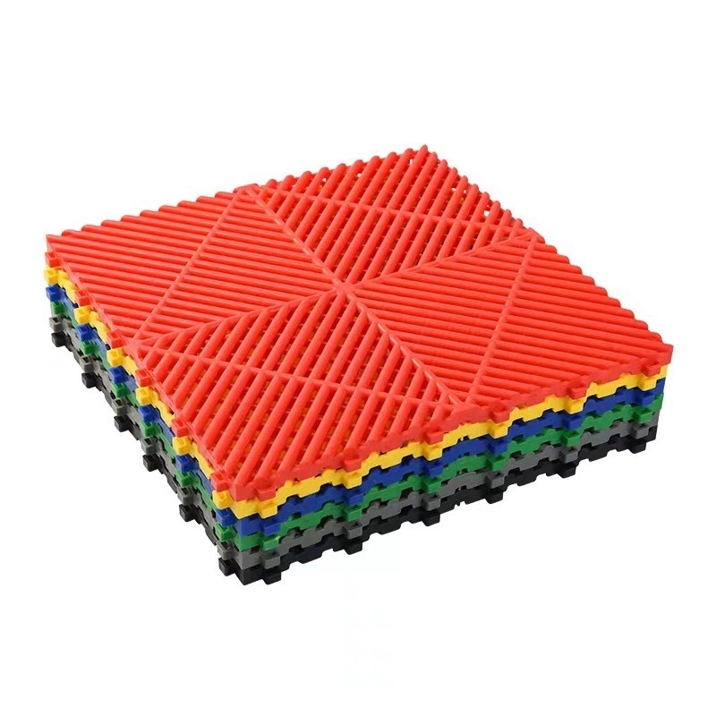 40*40*3cm azulejos de garaje entrelazados diseño clásico e impermeable para garaje de lavado de coches