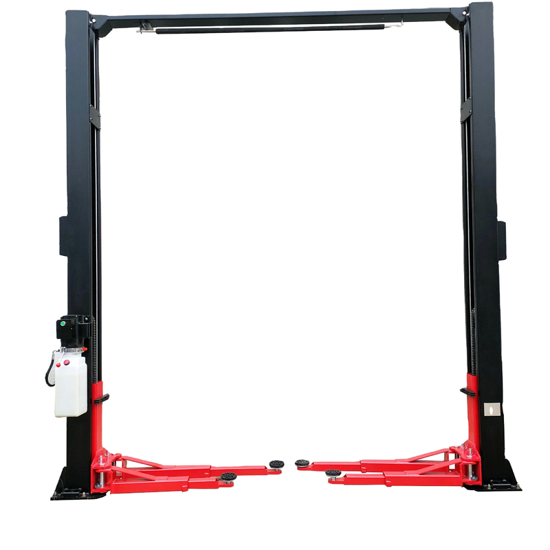 Capacidad de elevación 4000kgs Elevador de doble columna con pórtico para dos plataformas de elevación de coches
