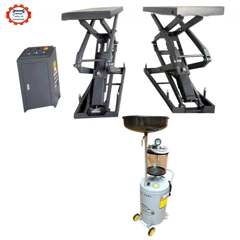 110 mm MIN ALTURAS CE 3.5T Super delgado de tijeras elevador de automóviles para la elevación suave del vehículo