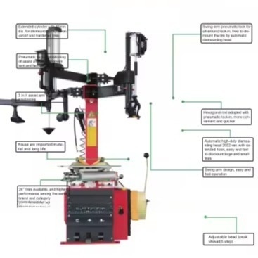 RM 12-24 &quot;Cambiador de neumáticos automáticos y máquina combinada de equilibrio para ruedas de 10&quot;-22&quot; a precios