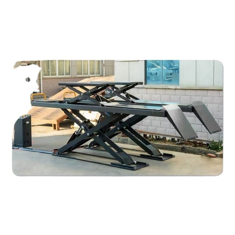 SCISSOR Leader L68S Elevador hidráulico de doble cilindro para la eficiencia del ascensor de automóviles en tierra