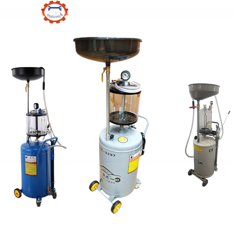 Extractor de aceite de desecho de fluido neumático portátil de capacidad de 80L para el mantenimiento del motor del automóvil