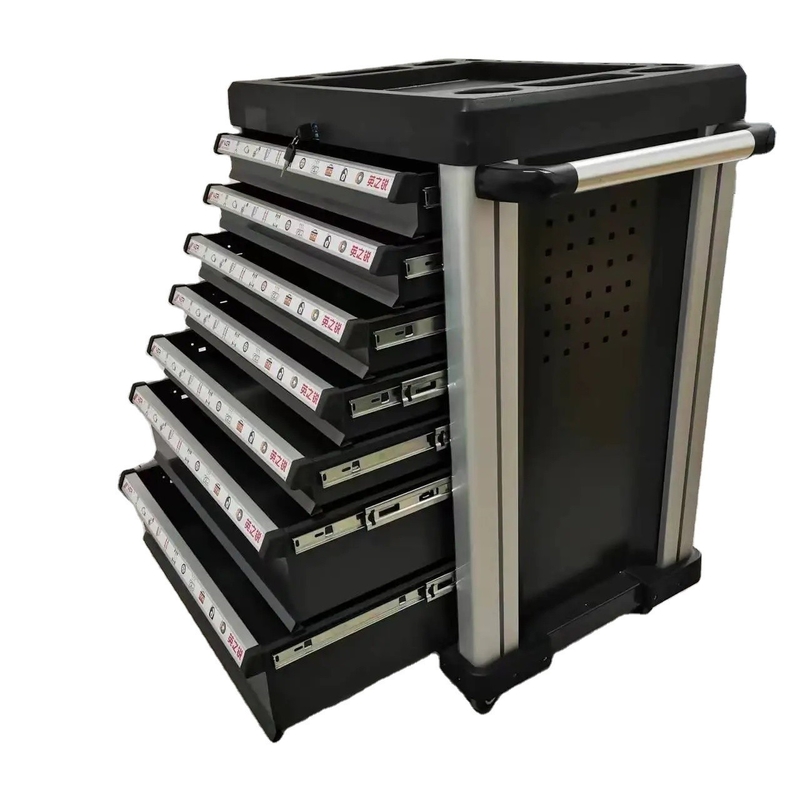 Herramientas de la tienda de garaje herramientas clásicas de almacenamiento de metal caja de herramientas Taller de carretillas con 7 cajones