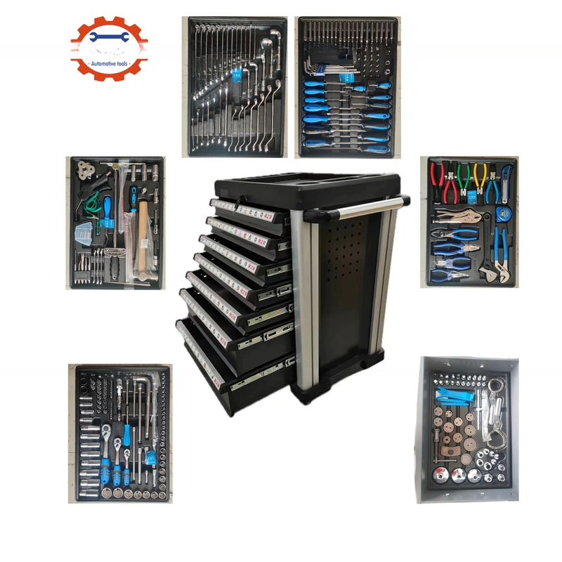 ODM soportado 323pcs herramientas profesionales con gabinete de herramientas y taller gabinete de carrito