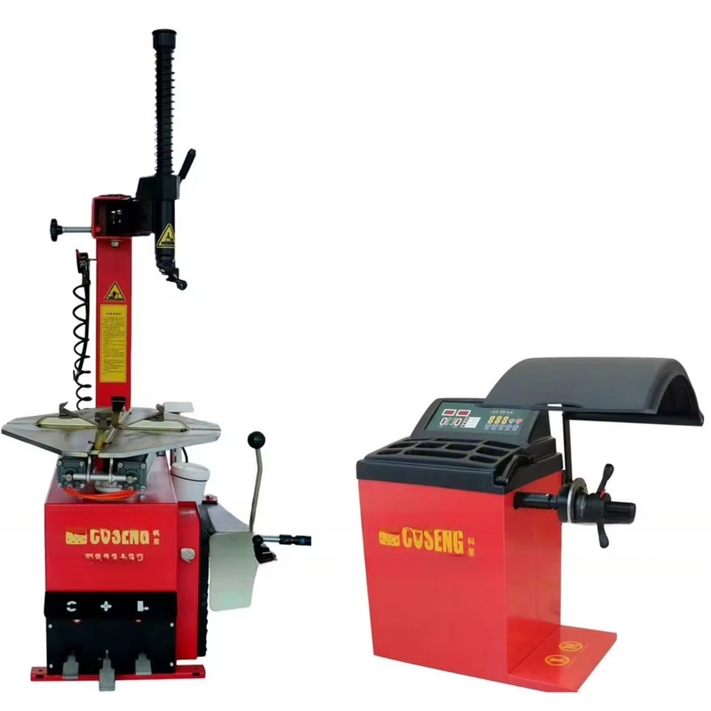 110V/220V/240V/380V/415V 50Hz/60Hz Coseng Balanceador de ruedas y cambio de neumáticos paquete de sujeción exterior 10''-22